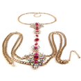 thumbnail image 5 of Cadena de la cinturo del vientre del bikini del de de la joyería del cuerpo del diamante artificial Yinane Cadenas del cuerpo, 5 of 5