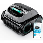 Restored WYBOT C1 Robotic Pool Cleaner, 4-in-1 Cordless Pool Vacuum for Inground Pools up to 1,614 Sq.ft, 150-Min Runtime, Wall & Waterline Cleaning, WiFi & Bluetooth Connect