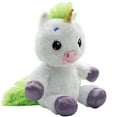 thumbnail image 4 of Happy Nappers: Lullabrites Unicorn - Musical Light Up Bedtime Plush - White & Green - Plays 3 Lullabies, Soft Animal, Day & Night Soothing Toy, Kids, 4 of 10