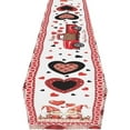 thumbnail image 4 of Car Gnome Table Runner 72 Inches Long Easy Clean Table Toppers Wedding Table Tablescape Decor Holiday Party Decoration Happy Valentine''s Day Kitchen Decor, 4 of 4