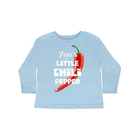 

Inktastic Yaya s Little Chili Pepper Gift Toddler Boy or Toddler Girl Long Sleeve T-Shirt