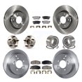 thumbnail image 1 of Transit Auto Front Rear Hub Bearing Assembly Disc Brake Rotor and Semi-Metallic Pad Kit (10Pc) for Car 2001-2006 Hyundai Santa Fe FWD with Non-ABS with 276mm Diameter Left Right KBB-106195, 1 of 10