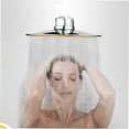 thumbnail image 3 of High Pressure Shower Head 6 Inch Rain Handheld Showerhead G1/2 360°Rotatable Adjustable Bathroom Rain Shower, 3 of 8