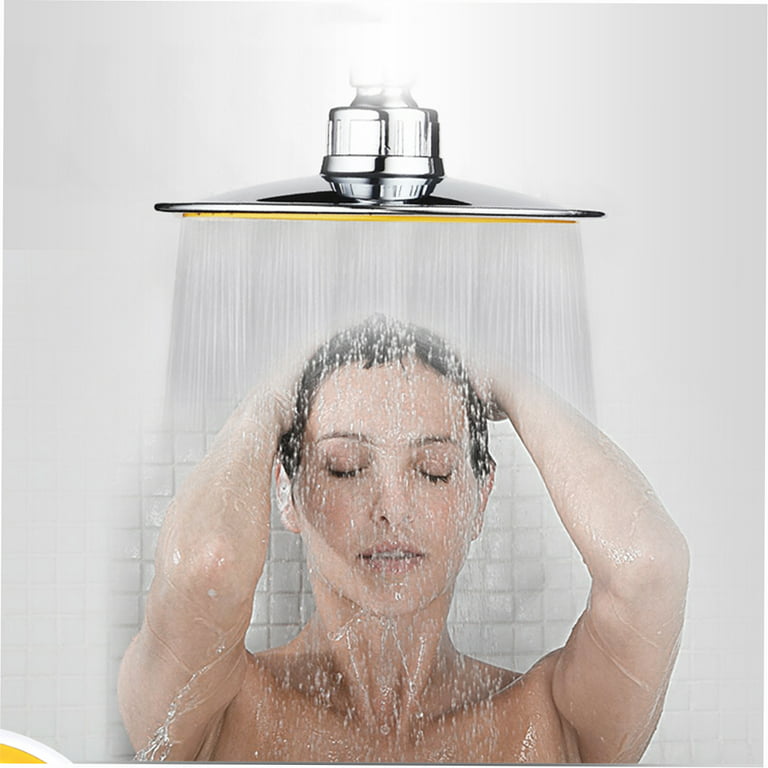 Yabuy Premium ABS High Pressure Shower Head, 6 Inch Rain Handheld  Showerhead, G1/2 Connector