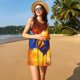 thumbnail image 3 of Fotbe Colorful Rooster Vestido de Verano sin Mangas para Mujer – Vestido Midi Línea A, Estilo Camiseta Floral, Vestido Playero Casual y Fluido, 3 of 7