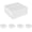 White, variant on CECOBOX Gift Box 6"x6"x2.75" 5PC White Matte Collapsible Magnetic Box with Lid for Gift, Packaging, Bridesmaid, Birthday, Christmas, Easy Assembly, Gift Boxes (6"x6"x2.75" (Pack of 5), White)