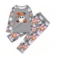 thumbnail image 7 of Matching Halloween Pajamas Set for Whole Family, Breathable Long Sleeve Halloween Family Pajamas with Ghost Coffee Print, Cute Family Halloween Pajama Set Party, 7 of 7