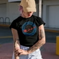thumbnail image 2 of North Pole Delivery, Air Mail by Santa with Reindeers, Christmas Merch Gift, Black T-Shirt, XL, 2 of 5