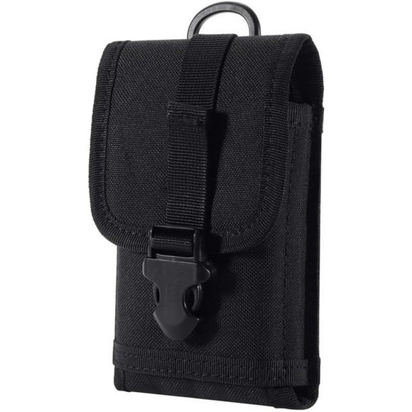 Pochette pour Téléphone, Étui-Ceinture à Clip, Sac avec Clip de Ceinture en Nylon (Noir)