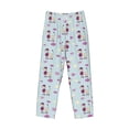 thumbnail image 6 of Uemuo Poodle Dog Pattern Men's Wide Leg Palazzo Lounge Pants with Pockets Light Weight Loose Comfy Casual Pajama Pants-X-Large, 6 of 9