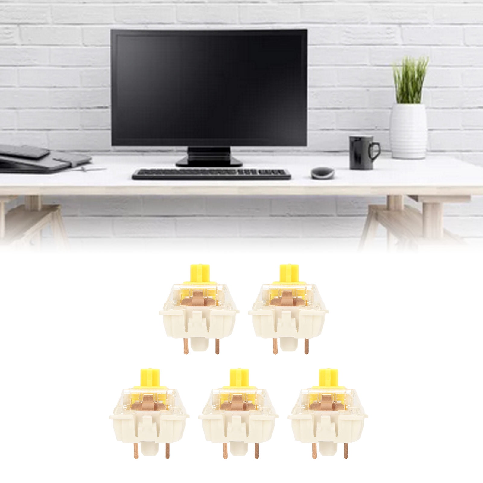 Switches For Mechanical Keyboard DIY, 45pcs Waterproof Silent Linear Mechanical Key Switches Set For Customizing Keyboards