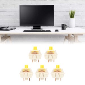 Interrupteurs pour clavier mécanique DIY, 45pcs Interrupteurs à clés mécaniques en silent linéaire étanches pour personnaliser les claviers