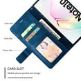 thumbnail image 2 of Dteck Case For Samsung Galaxy Note 10 Plus(6.8 inch), Luxury Magnetic Leather Card Holder Wallet Case Hybrid Protective Stand Shockproof Cover ,Blue, 2 of 5