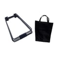 thumbnail image 2 of Soporte plegable para refrigerador Zulema portaequipajes portátil de aluminio plegable Negro, 2 of 8