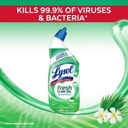 Lysol Cleaning and Disinfecting Toilet Bowl Cleaner Gel, Stain Removal, Forest Rain Scent, 24oz