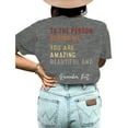 thumbnail image 2 of XCHQRTI Women's Plus You Matter Shirt Double Sided Graphic Inspirational Tshirt, 2 of 3