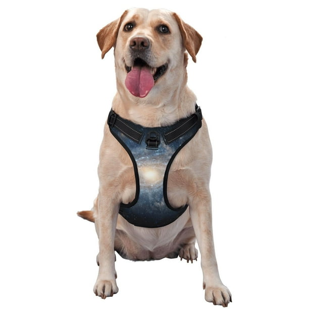 Fotbe The Galaxy Arnés para Perro con Estampado –Chaleco Ajustable Acolchado con Asa de Control para Perros Grandes-Small