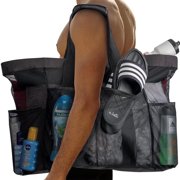 Mesh Beach Bags and Totes,Extra Large Beach Bag with Zipper and Pockets