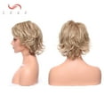 thumbnail image 3 of SEGO Long Curly Synthetic Hair Wig with Bangs Short Fluffy Wigs Full Head Heat Resistance Hair Wig for Women, 3 of 5