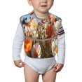 thumbnail image 6 of Easygdp Vibrant Field Of Blossoms Bibs For Babies, Baby Bibs for Eating, Toddler Bibs, Waterproof Bibs, Feeding Bibs, for Toddlers, Boys, Girls, 6 of 8