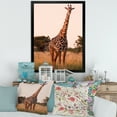 thumbnail image 3 of Designart 'African Giraffe In The Wildlife I' Farmhouse Framed Art Print, 3 of 4
