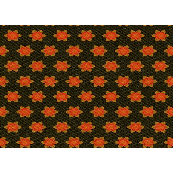 Ahgly Company Indoor Rectangle Patterned Dark Bronze Brown Area Rugs, 7' x 9'
