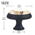 thumbnail image 4 of 4 Pcs Kangaroo Knobs for Kitchen Cabinet Cupboard Dresser Bookcase Drawer Pulls Handles Round Home Decor, 4 of 8