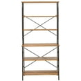 thumbnail image 2 of SAFAVIEH Brooke Industrial Rustic 6 Tier Etagere, Pewter/Brown, 2 of 5
