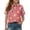 Red, variant on Grblisyd Girls Short Sleeve Polo Shirts Kids Cute Animal Print School Uniform Polo Shirt 10-12 Years