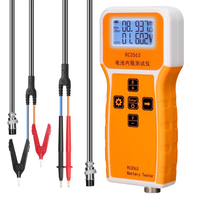 Probador de voltaje de resistencia interna de batería portátil de mano RC3563 200Ω 100V