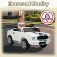 thumbnail image 3 of Akaber Licensed Shelby Kids Electric Car, 12V Ride On Toy with Remote Control, Bluetooth Music for Boys and Girls, 3 of 9