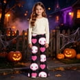 thumbnail image 2 of Girls Halloween Funny Printed Flared Pants For Toddlers Kids Cute Bootcut Leggings Soft Stretchy, 2 of 4