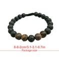 thumbnail image 2 of Bracelets Assortis Mode Réglable Noir Mat Roches Diffuseur Bracelet Perles de Prière Femmes Accessoires Cadeaux pour Hommes Mat Tigre-Oeil, 2 of 6