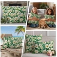 thumbnail image 5 of 2 Pack Outdoor Waterproof Throw Pillow Covers,Spring Flower Leaf White Daisy Decorative Square Patio Pillowcases for Chair Couch Sofa 16x16in, 5 of 9