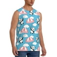 thumbnail image 2 of Balery Panda Flying in the Sky Men's Sleeveless Muscle Shirts Workout Tank Top, Moisture Wicking, Odor Protection-Large, 2 of 8