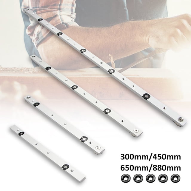 Alloy T-Tracks Slot Miter Track T-Track Slider Miter Bar Slider Table Saw Miter Gauge Rod DIY Woodw
