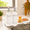 White-Silver, variant on Kitchen Soap Dispenser Set: 17oz Glass Dish and Hand Soap Dispenser with Stainless Steel Pump, Instant Dry Tray, Dish Brush & Sponge, Refillable Countertop Sink Decor for Kitchen & Bath, White-Silver