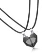 thumbnail image 4 of facefd Matching Necklace Love Heart Gift Simple Magnet for Couple Birthday Promise, 4 of 6