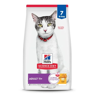 Hill's Science Diet Chicken Dry Cat Food for 11+ Senior Cats, 3.5lb Bag