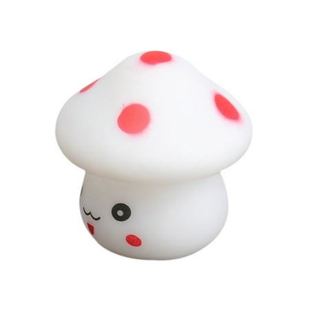 

LED Night Light Mushroom Shaped Novelty Lamp Colorful Changing Colors Gift