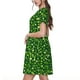 thumbnail image 2 of Easygdp Happy St. Patrick's day para Vestido Transpirable de Mujer, Vestido Suelto de Manga Corta con Pliegues y Bolsillos para el Verano, 2 of 6