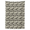 thumbnail image 3 of Ambesonne Flower Tablecloth Rectangular Table Cover, Monochrome Spring Growth, 60"x90", Black and Beige, 3 of 4