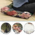 thumbnail image 5 of Floral Floor Pillow 22x22 Inch Large Square Meditation Cushion, Dutch Velvet, Soft & Supportive for Yoga & Lounge (Botanical Print), 5 of 7