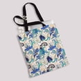 thumbnail image 2 of PKQWTM Floral Pattern On White Canvas Shoulder Bags Handbags Tote Bags Shopping Bag, 2 of 2