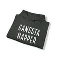 thumbnail image 5 of Gangsta Napper Funny Adult Unisex Pullover Sweatshirt Hoodie Sayings Gift Woman. Dark Heather Grey, 5 of 6