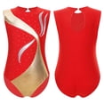 thumbnail image 6 of iiniim Kids Girls Sleeveless Gymnastics Ballet Dance Leotard Unitard Ballerina Jumpsuit A Red 14, 6 of 7