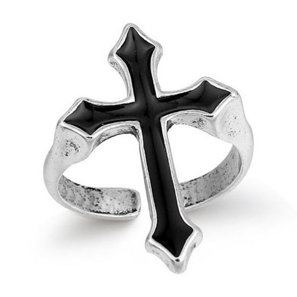 Ring Religion Black Finger Rings Ornament Accessory Oiling Process Sturdy Waterproof Jewelry Festival
