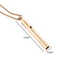 thumbnail image 6 of Opvise Mindful Breathing Whistle Necklace Stainless Steel Anxiety Reduction Necklace Stress And Panic Relief Necklace Adjustable Length Meditation Inner Peace Necklace, 6 of 8