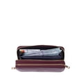 thumbnail image 3 of Cartera Grande Cierre Doble Acolchada color Rojo Tinto Lucentzza 5BIZI21448, 3 of 4