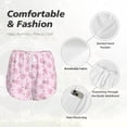 thumbnail image 4 of Balery Cute Pig Pantalones cortos deportivos para mujer con forro y dos bolsillos, elásticos, para entrenamiento, gimnasio, yoga-Medium, 4 of 7